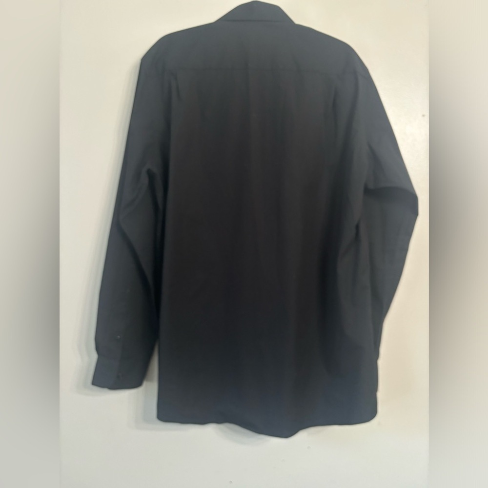 Marquis Signature Black Long Sleeve Dress Shirt Slim Fit 2XL 18.5 36/37 - Picture 3 of 4